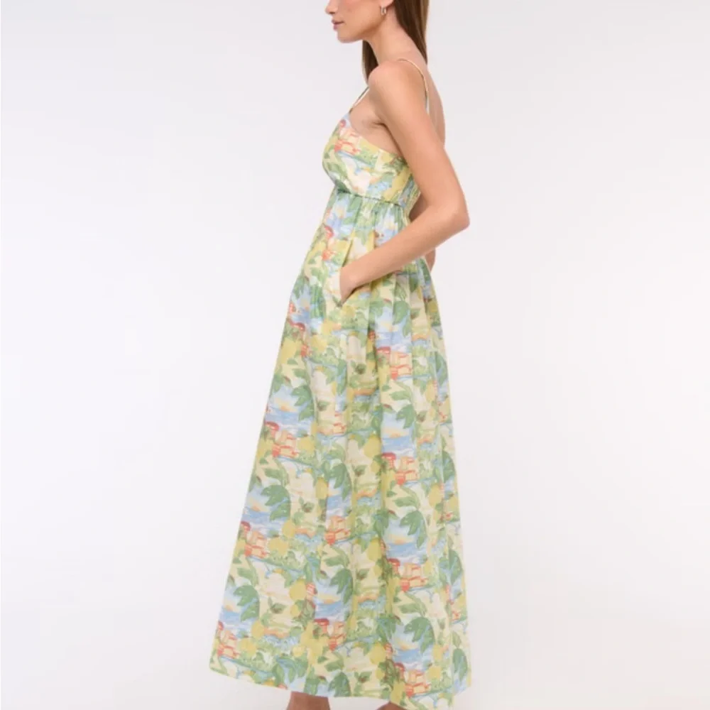 Abercrombie Sweetheart Babydoll Maxi Dress Medium Petite